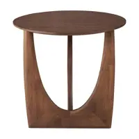 Teak Geometric Side Table
